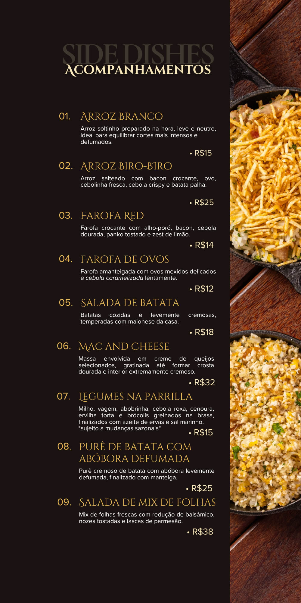 Menu RedTrees