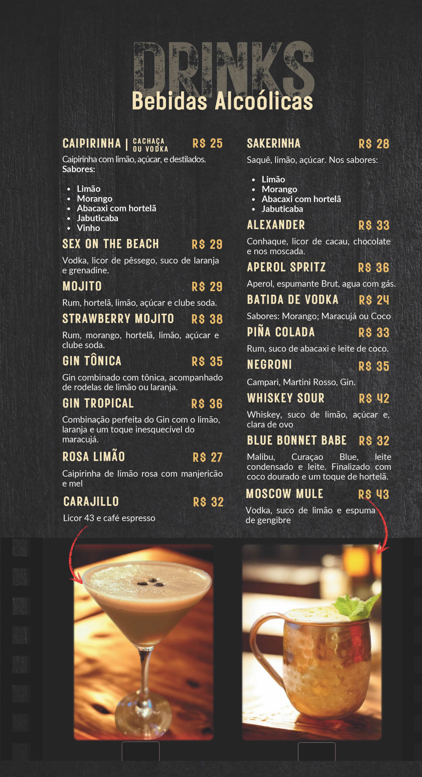 Menu Redtrees