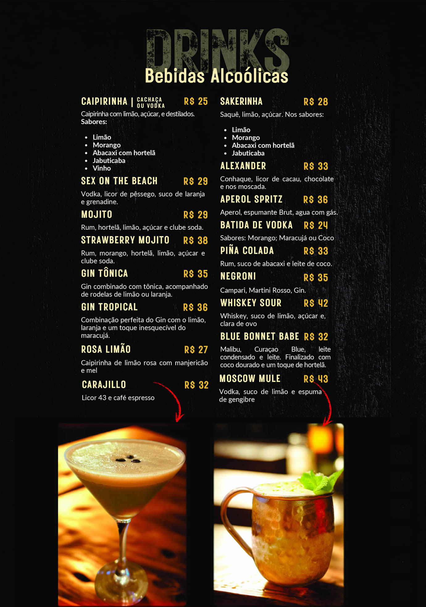 Menu RedTrees